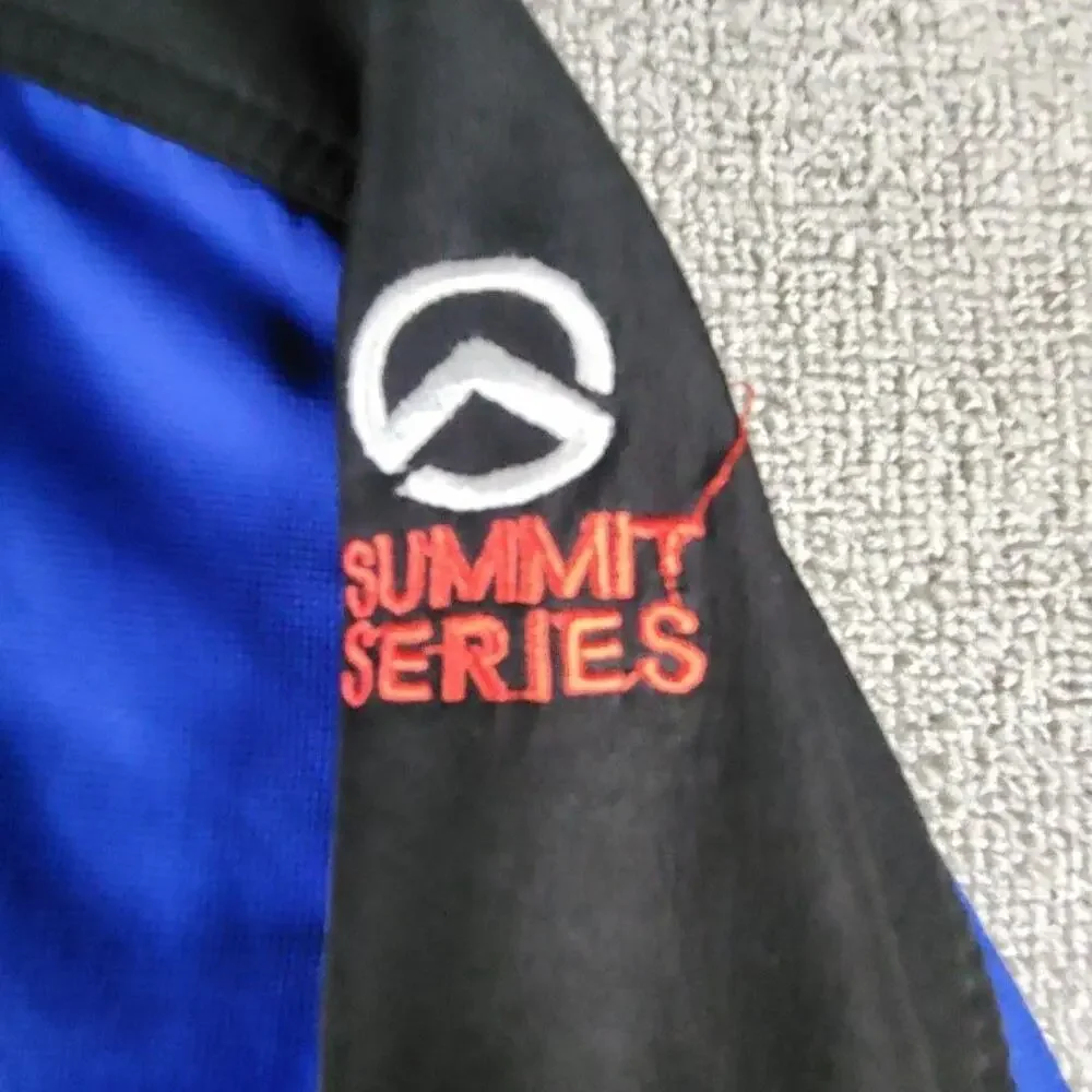 The North Face Jacket Mens Large Blue Black Summit Series Windstopper Softshell